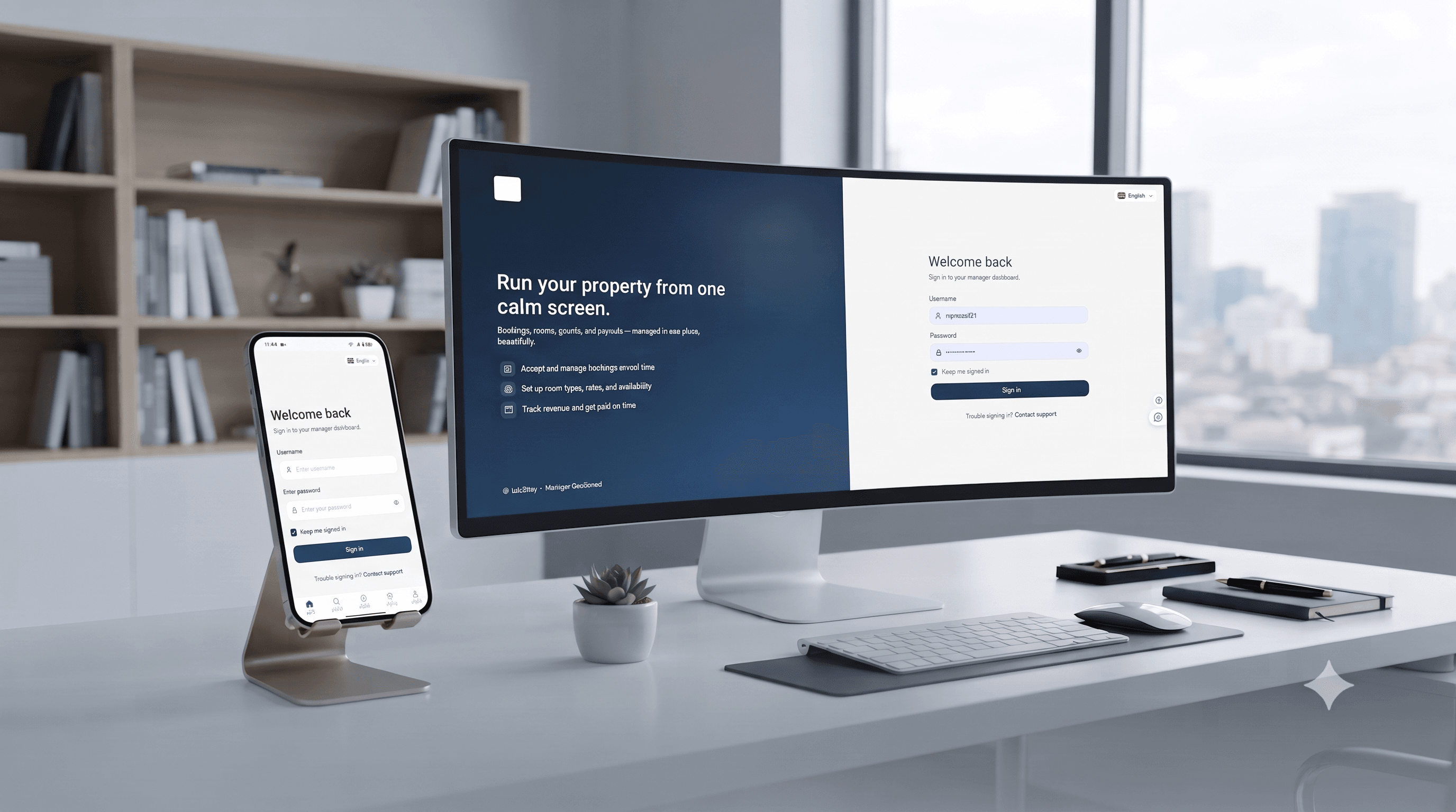 TuTuStay manager dashboard